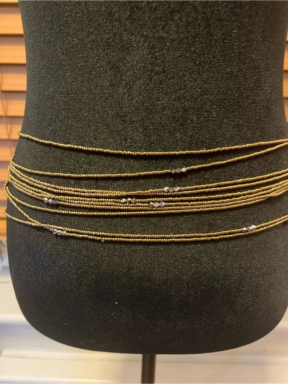 Gold Layered Waist Chain Body Jewelry handmade